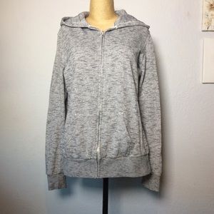 Love7 Black/White Heathered Sweatshirt w/ Hood